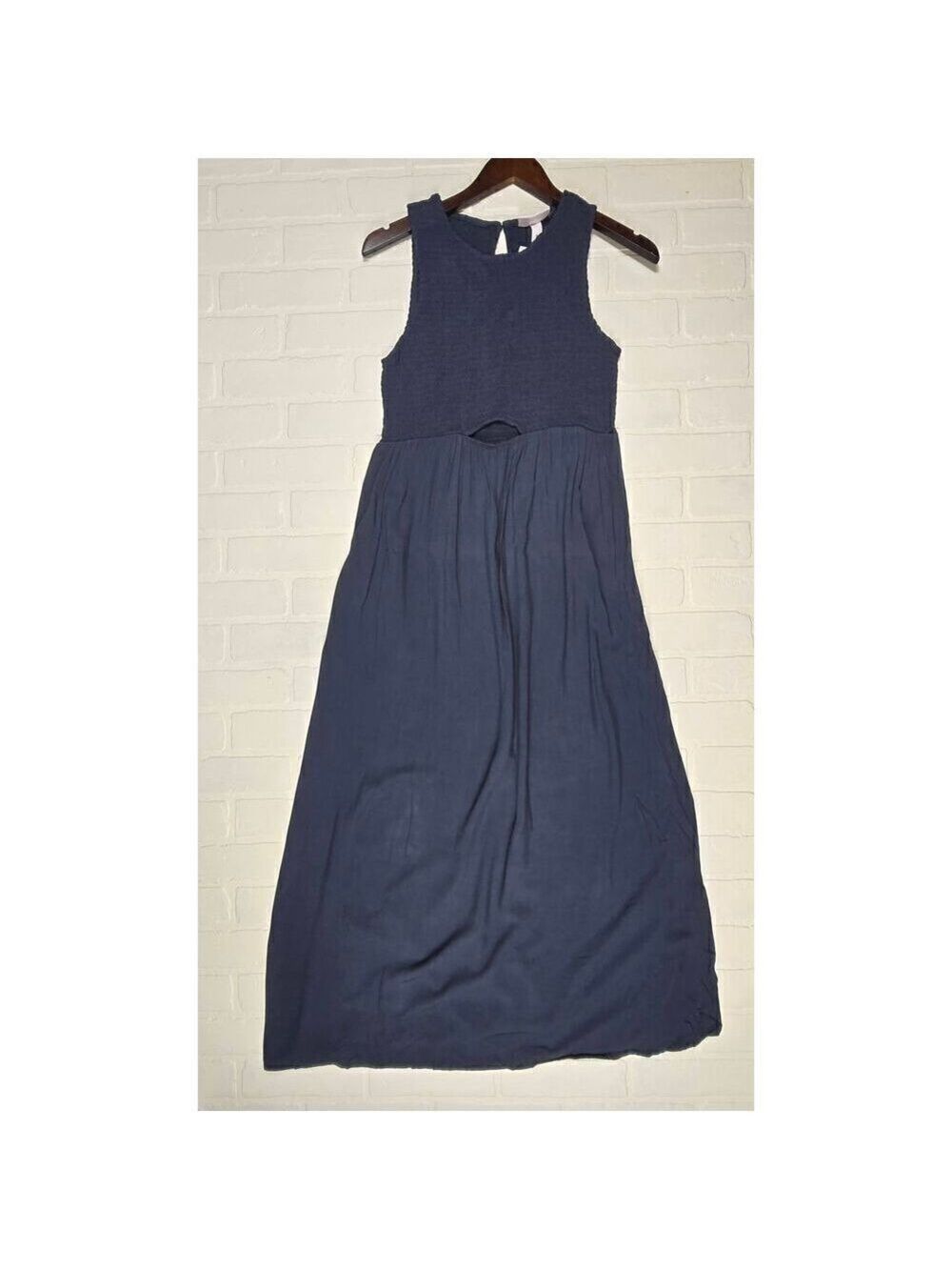 Isabel Maternity Blue Maxi Dress Medium